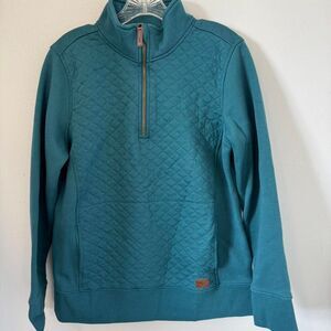 L.L.Bean Quilted Quarter Zip Pullover
